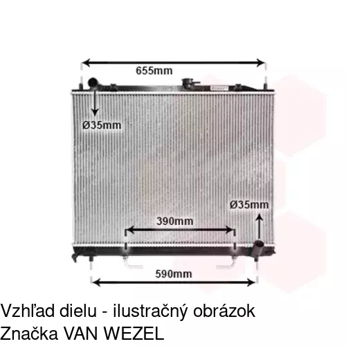 Chladiče vody POLCAR 527408-3 - obr. 1