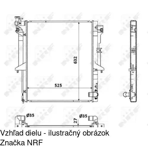 Chladiče vody POLCAR 527908-3