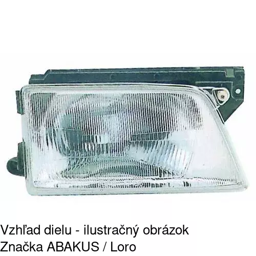 Hlavný reflektor POLCAR 5505100E - obr. 2