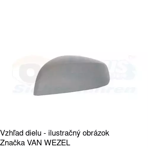 Rám vonkajšieho zrkadla POLCAR 550654PM - obr. 3