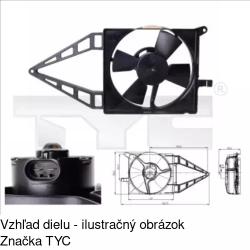 Ventilátory chladičov POLCAR 550723W1 - obr. 3