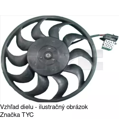 Ventilátor bez krytu / podpery POLCAR 550823U1 - obr. 2