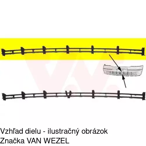 Kryt v nárazníku POLCAR 550827-3 - obr. 1