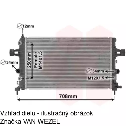 Chladiče vody POLCAR 550908-7 - obr. 2