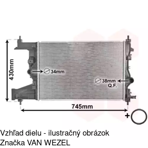 Chladiče vody POLCAR 551108-3 - obr. 3