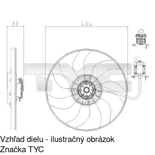 Ventilátory chladičov POLCAR 551123W4 - obr. 1