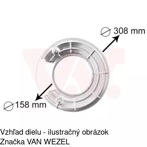 Brzdovy štít POLCAR 5516OT50 - obr. 1