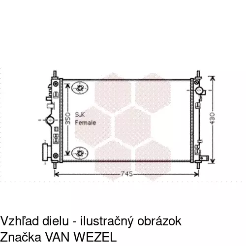 Chladiče vody POLCAR 552008-5 - obr. 2