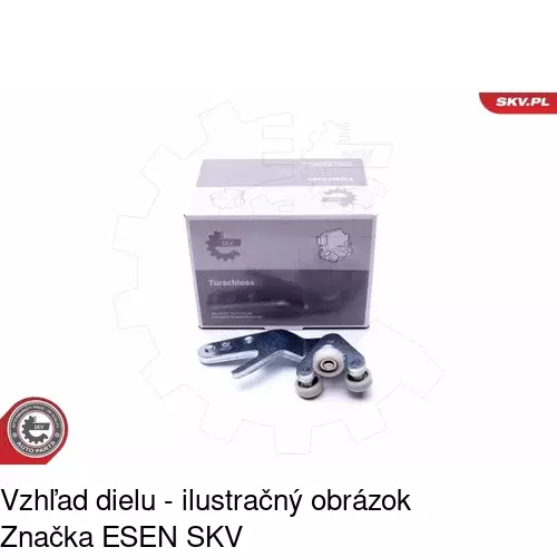 Vozík - kolieska pant posuvných dverí POLCAR 5702Z-73 - obr. 1