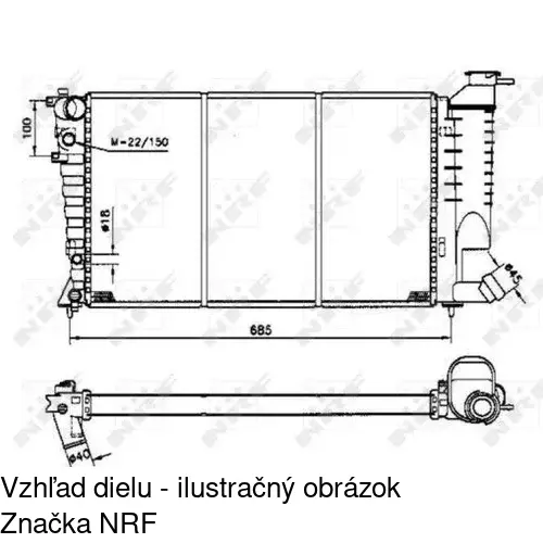 Chladiče vody POLCAR 570808A1 - obr. 1