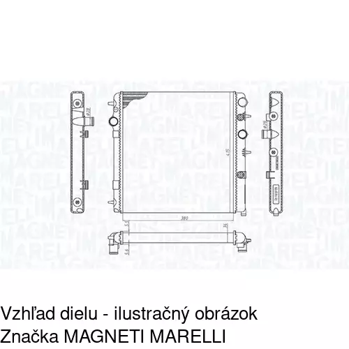 Chladiče vody POLCAR 572408A1 - obr. 1