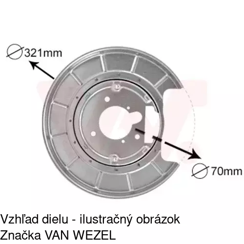 Brzdovy štít 5746OT-6 /POLCAR/ - obr. 3