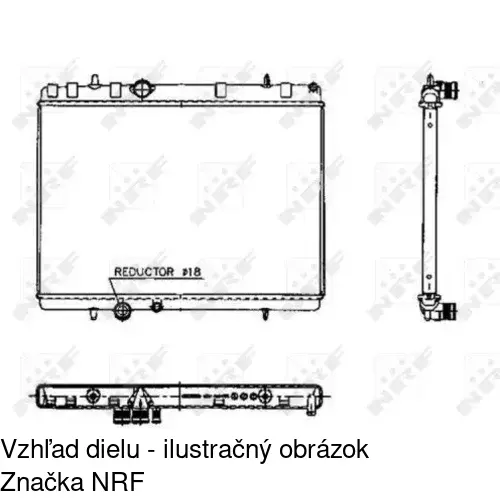 Chladiče vody 574808A7 /POLCAR/