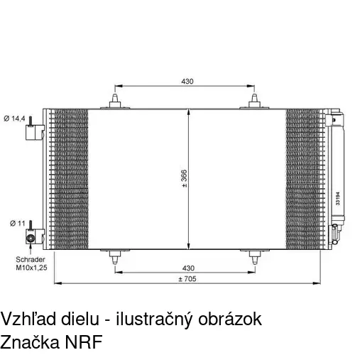 Chladiče klimatizácie POLCAR 5787K8C2 - obr. 1