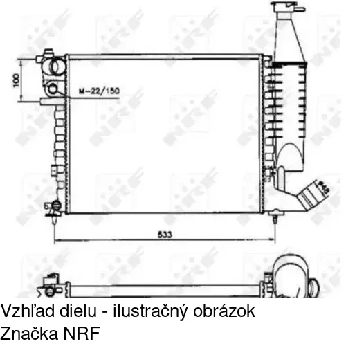 Chladiče vody POLCAR 579008-1 - obr. 1