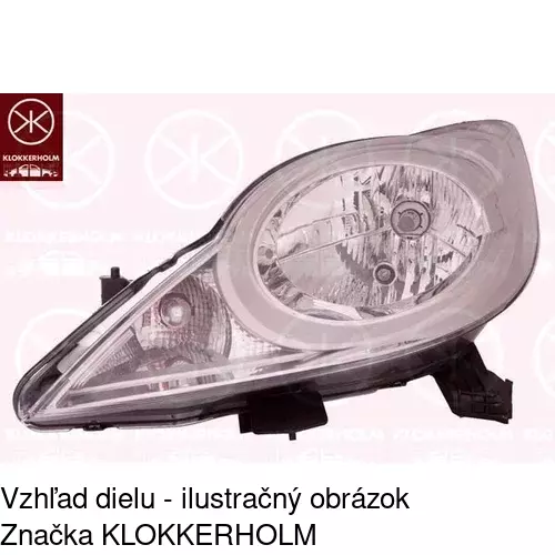 Hlavný reflektor POLCAR 57A210-V - obr. 1