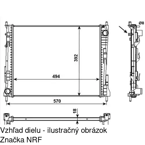 Chladiče vody POLCAR 600108-2 - obr. 2