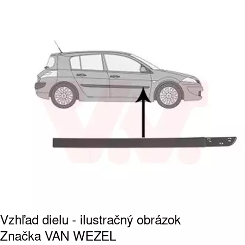 Lišta dverí POLCAR 60120032