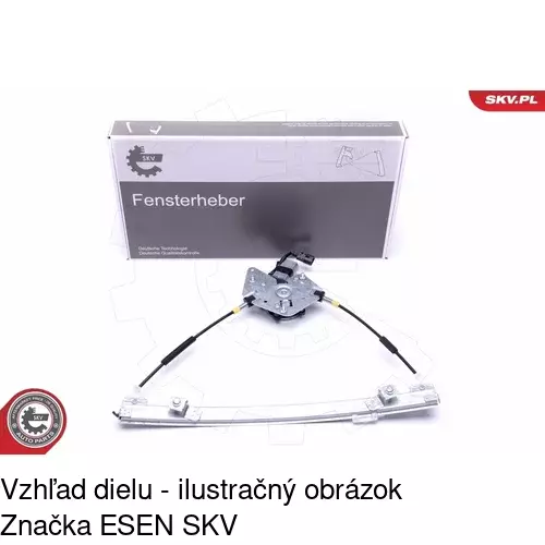 Elektrický mechanizmus okna dverí POLCAR 6015PSE4 - obr. 4