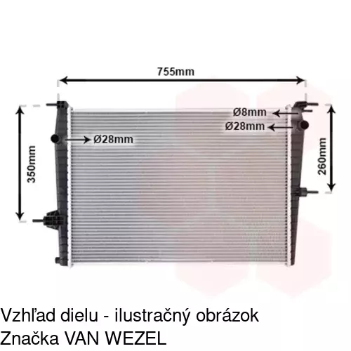 Chladiče vody POLCAR 603508-1 - obr. 4