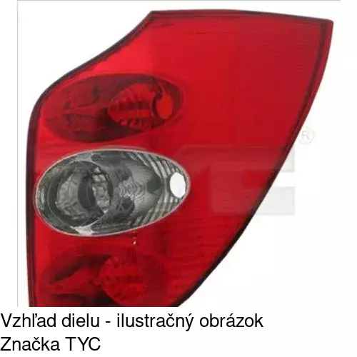 Zadné svetlo POLCAR 6037873E