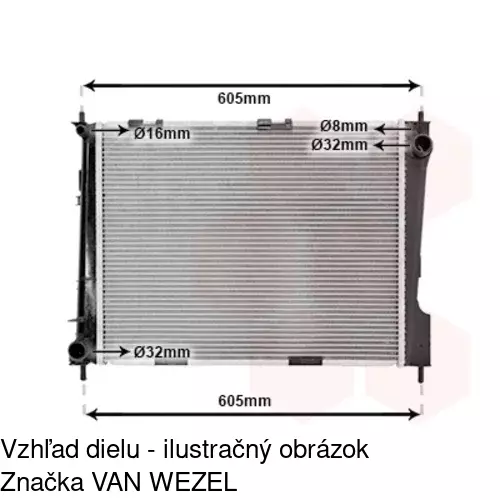 Chladiče vody POLCAR 605508-2 - obr. 4