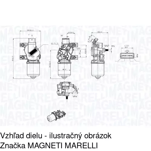 Motorček stieračov POLCAR 6055SWP1 - obr. 5