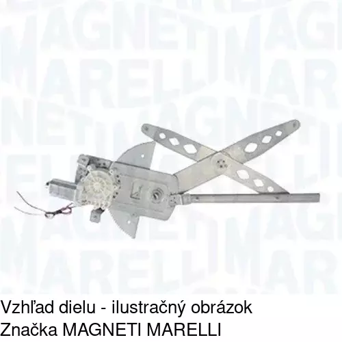 Elektrický mechanizmus okna dverí POLCAR 6060PSE2A - obr. 1