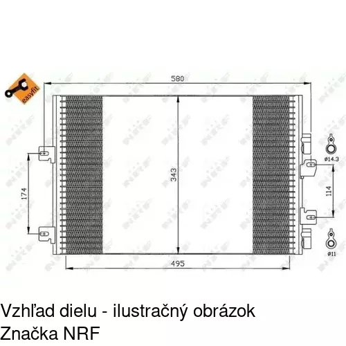 Chladiče klimatizácie 6061K8C2 /POLCAR/