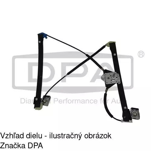 Manuálny mechanizmus okna dverí POLCAR 6713PSM2 - obr. 1