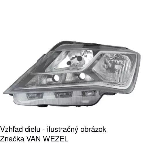 Hlavný reflektor POLCAR 67B209-V - obr. 2