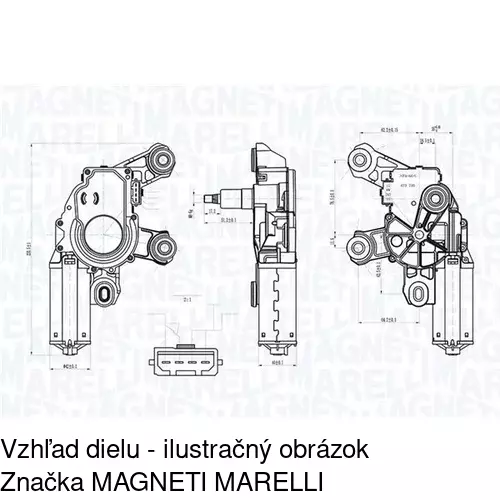 Motorček stieračov POLCAR 6920SWT4 - obr. 1