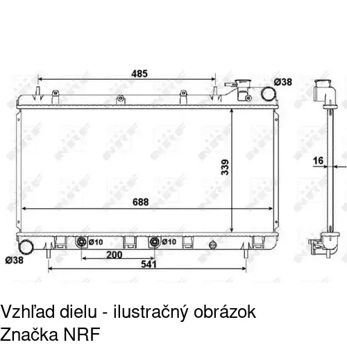 Chladiče vody POLCAR 721008-2