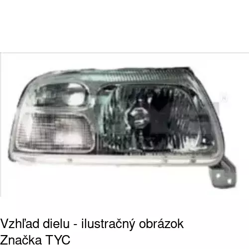 Hlavný reflektor POLCAR 7424100E - obr. 2