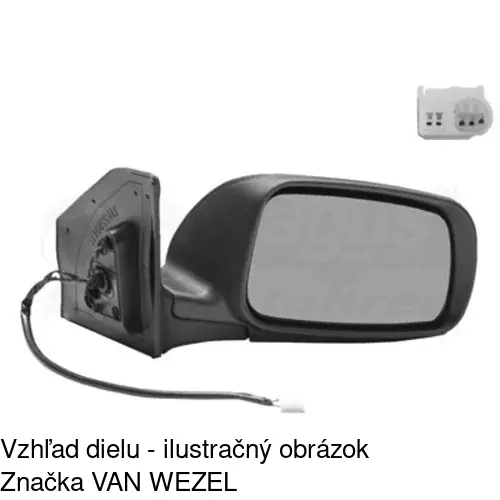 Vonkajšie zrkadlo POLCAR 8125526E - obr. 1