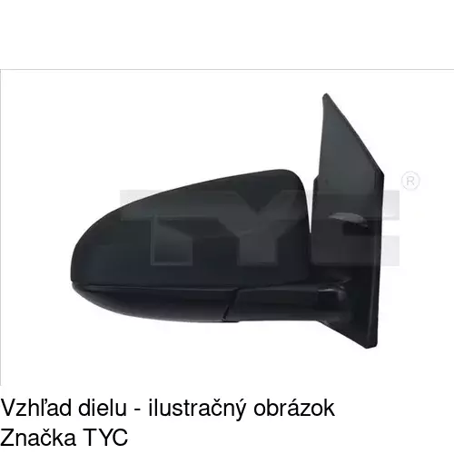 Vonkajšie zrkadlo POLCAR 81A1511M