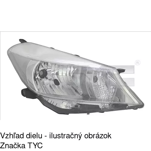 Hlavný reflektor POLCAR 81B1101E - obr. 2