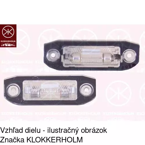 Svetlo na osvetlenie evidenčného čísla 9042959R /POLCAR/ - obr. 3