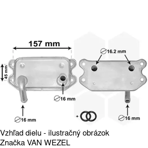 Chladiče oleja 9080L8-1 /POLCAR/ - obr. 4