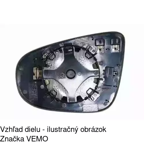 Sklo vonkajšieho zrkadla s držiakom 9518542E /POLCAR/ - obr. 3