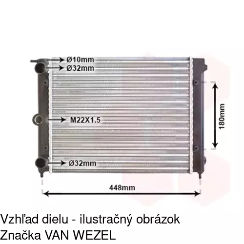 Chladiče vody POLCAR 952208-2 - obr. 1