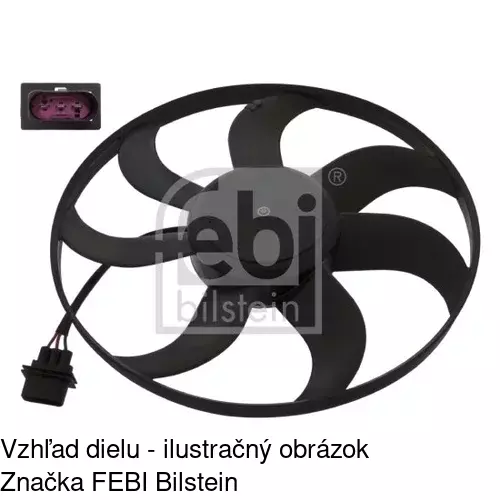 Ventilátor bez krytu / podpery POLCAR 952523U6 - obr. 3