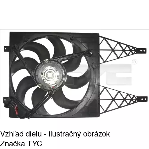 Ventilátory chladičov 952523W1 /POLCAR/ - obr. 2