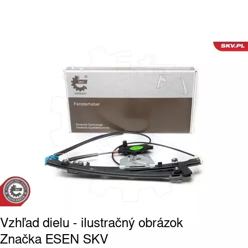 Elektrický mechanizmus okna dverí POLCAR 9525PSE5A - obr. 3