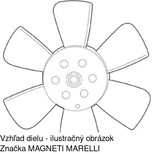 Ventilátor bez krytu / podpery POLCAR 953423U2 - obr. 1