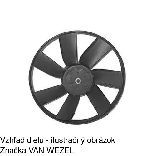 Ventilátor bez krytu / podpery POLCAR 953823U1