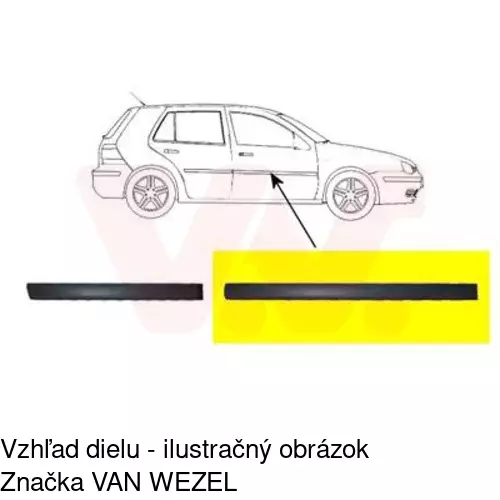 Lišta dverí POLCAR 95410034