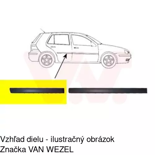 Lišta dverí POLCAR 95410042