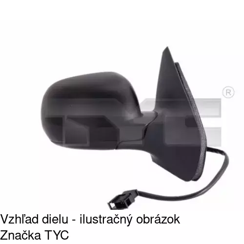 Vonkajšie zrkadlo POLCAR 95415213 - obr. 2