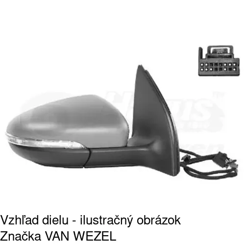 Vonkajšie zrkadlo POLCAR 9563525E - obr. 4